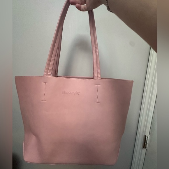 Philosophy Handbags - EUC Philosophy Blush Pink Tote Bag
